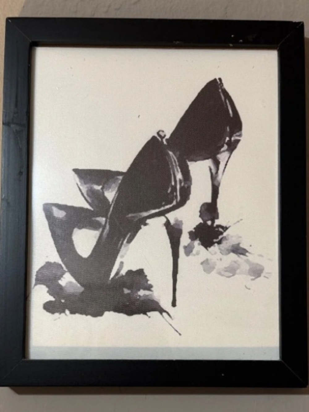 Elegant Black High Heel Art Print